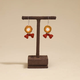 Banjara embroidery mirror work handmade earrings 04