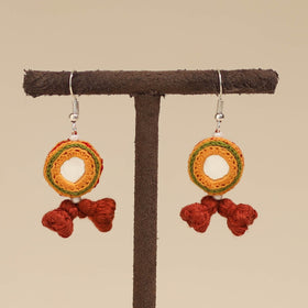 Banjara embroidery mirror work handmade earrings 04