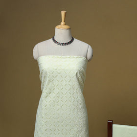 Barmer applique cut work cotton 3pc unstitched dress