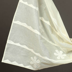 Buy Yellow 3pc Cut Work Cotton Barmer Applique Dress Material