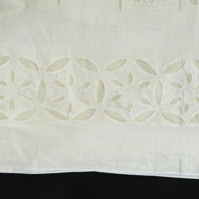 Buy Yellow 3pc Cut Work Cotton Barmer Applique Dress Material