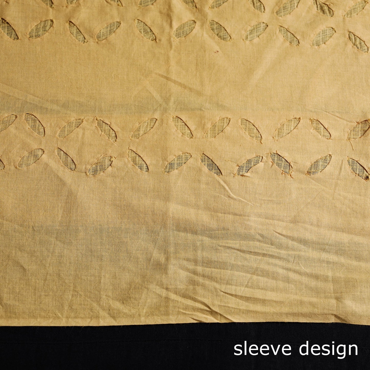  Yellow 3pc Cut Work Cotton Barmer Applique Dress Material