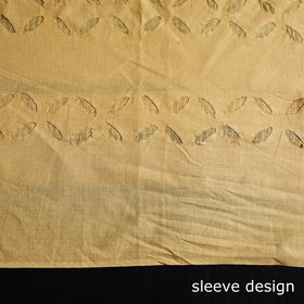  Yellow 3pc Cut Work Cotton Barmer Applique Dress Material