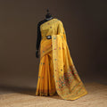 Bengal chanderi silk hand embroidered saree 34 - handcrafted