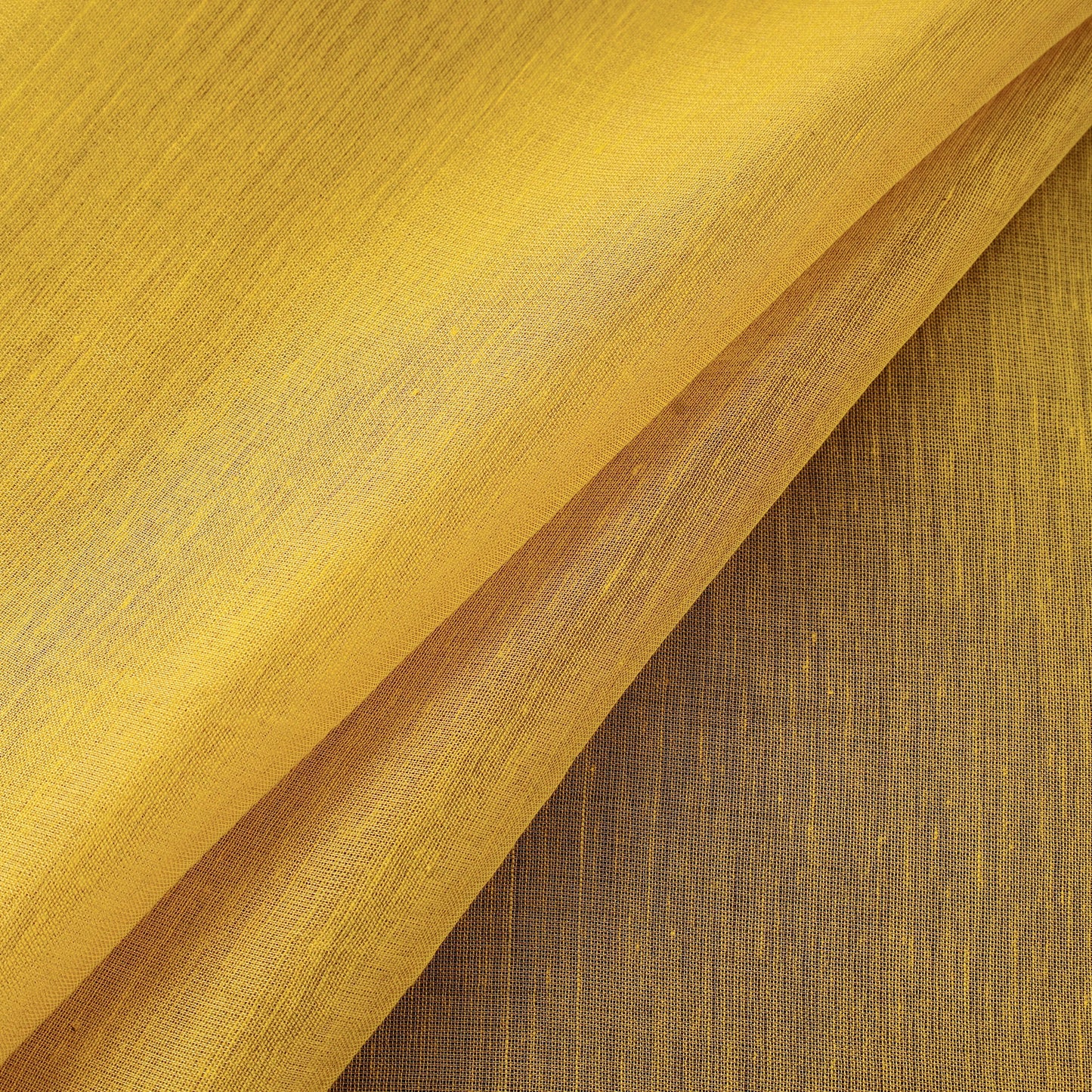 Buy Yellow Bengal Fine Tissue Zari Plain Fabric