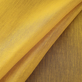 Buy Yellow Bengal Fine Tissue Zari Plain Fabric
