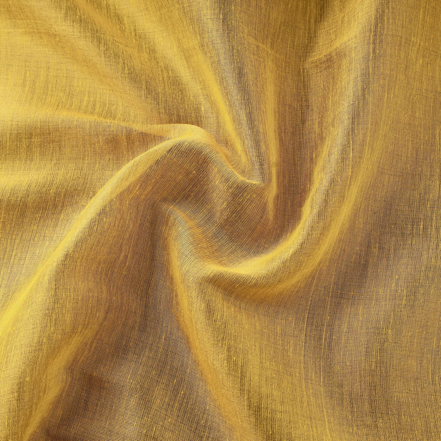 Buy Yellow Bengal Fine Tissue Zari Plain Fabric