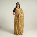 Yellow Bengal Fine Tissue Zari Saree Online at iTokri.com