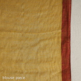 Yellow - Bengal Fine Tissue Zari Saree 05