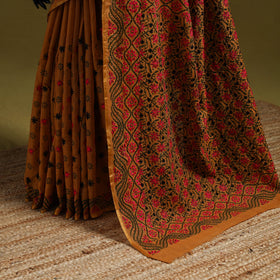 Bengal hand embroidery silk cotton kantha saree 03