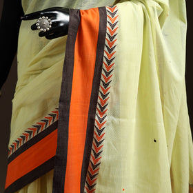 Yellow - bengal handwoven cotton begumpuri saree 11