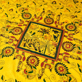 Buy Bengal Kantha Embroidered Cotton Single Bed Cover 01 Online at iTokri.com