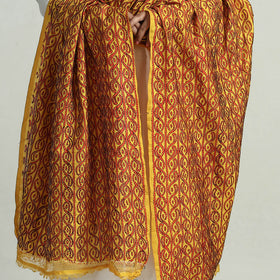  Bengal Kantha Embroidery Block Printed Silk Handloom Dupatta 17 