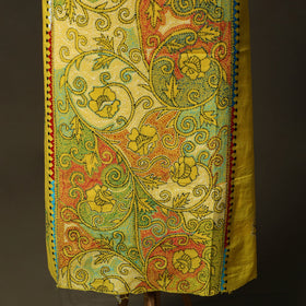 Bengal kantha hand embroidered cotton unstitched kurta