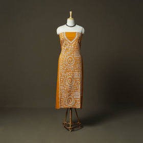 Bengal kantha hand embroidered cotton unstitched kurta