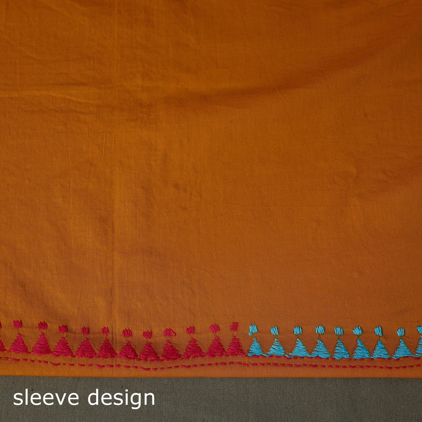 Bengal kantha hand embroidered cotton unstitched kurta