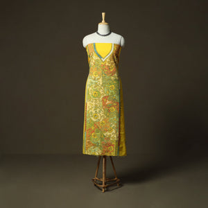 Bengal kantha hand embroidered cotton unstitched kurta