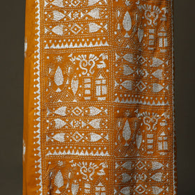 Bengal kantha hand embroidered cotton unstitched kurta