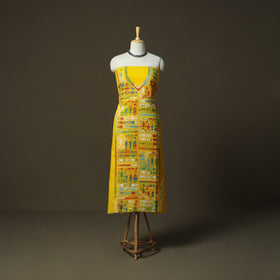 Bengal kantha hand embroidered cotton unstitched kurta