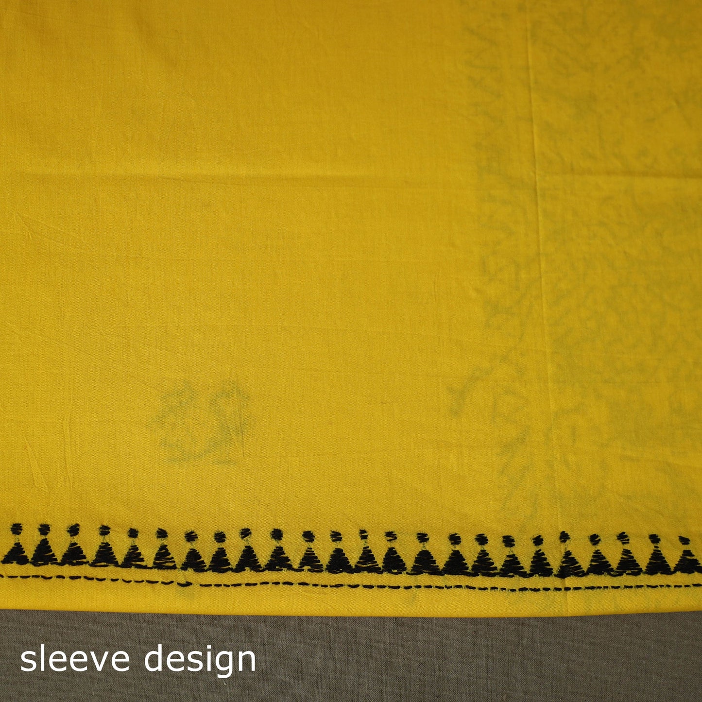 Bengal kantha hand embroidered cotton unstitched kurta
