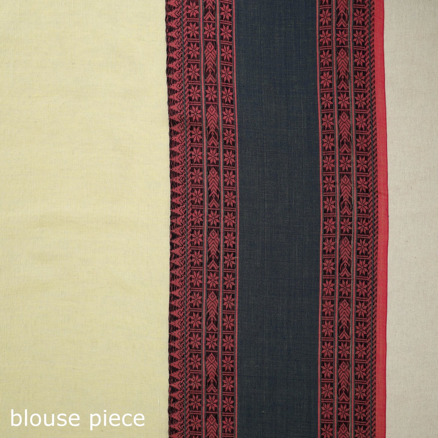 Buy Yellow Bengal Woven Border Handloom Cotton Saree