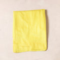 Yellow - Bhagalpuri Handloom Pure Linen Precut Fabric