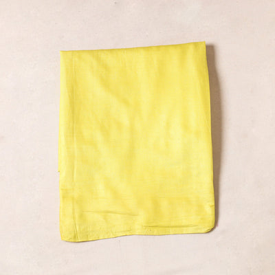 Yellow - Bhagalpuri Handloom Pure Linen Precut Fabric