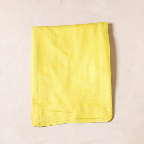 Yellow - Bhagalpuri Handloom Pure Linen Precut Fabric