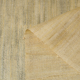 Yellow Bhagalpuri Handwoven Pure Desi Tussar Silk Fabric