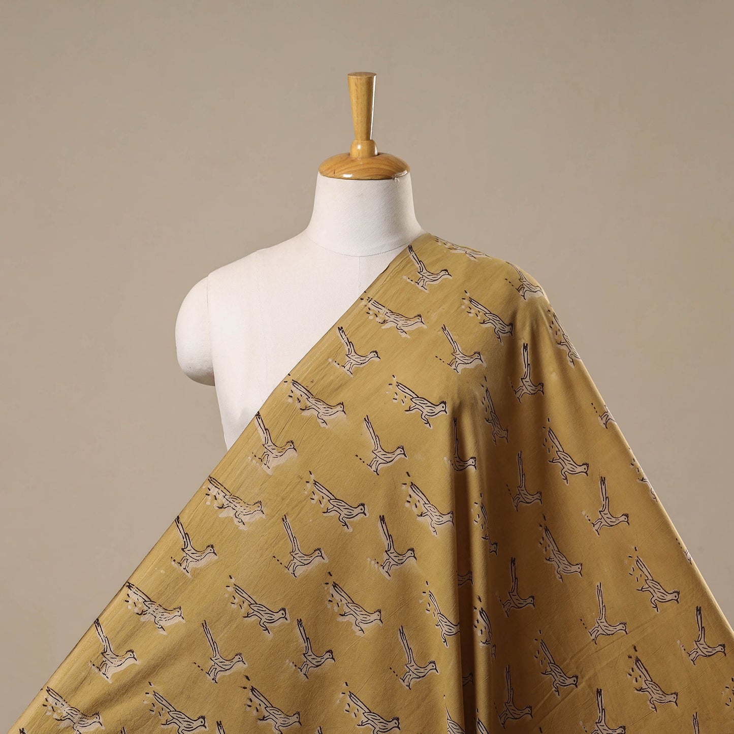 Bindaas cotton natural dyed fabric 13 - handcrafted