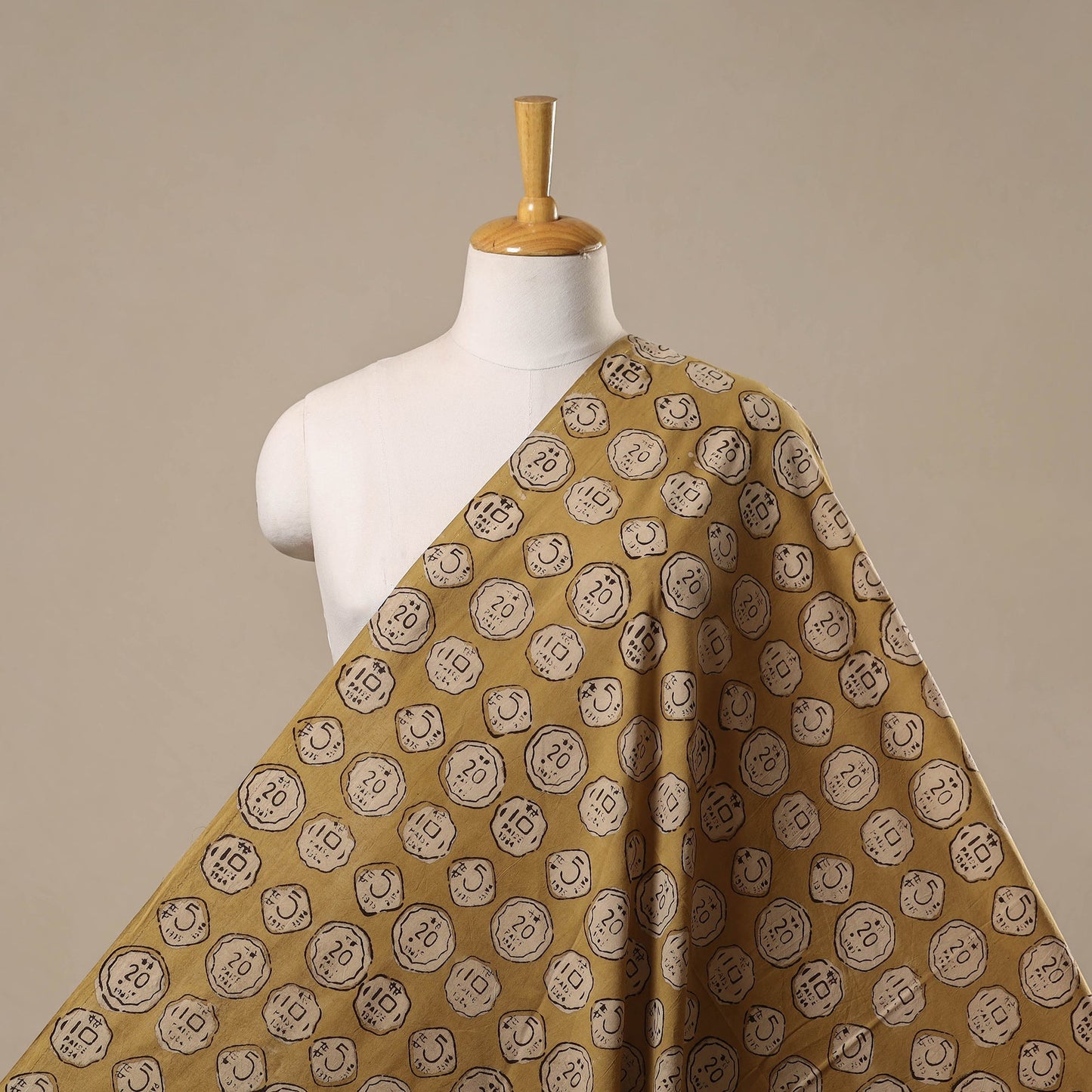 Bindaas cotton natural dyed fabric 07 - handcrafted