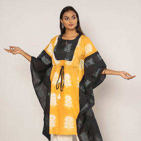  Shibori Tie-Dye Cotton Kaftan Dress (Medium) Online at iTokri.com