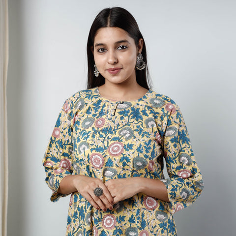  Sanganeri Block Printed Kurta