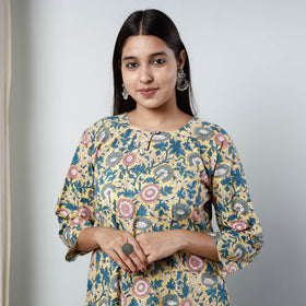  Sanganeri Block Printed Kurta