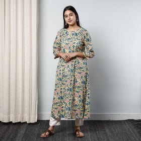  Sanganeri Block Printed Kurta