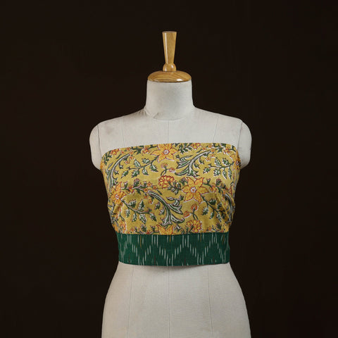 Block print cotton sanganeri blouse piece 31 - handcrafted