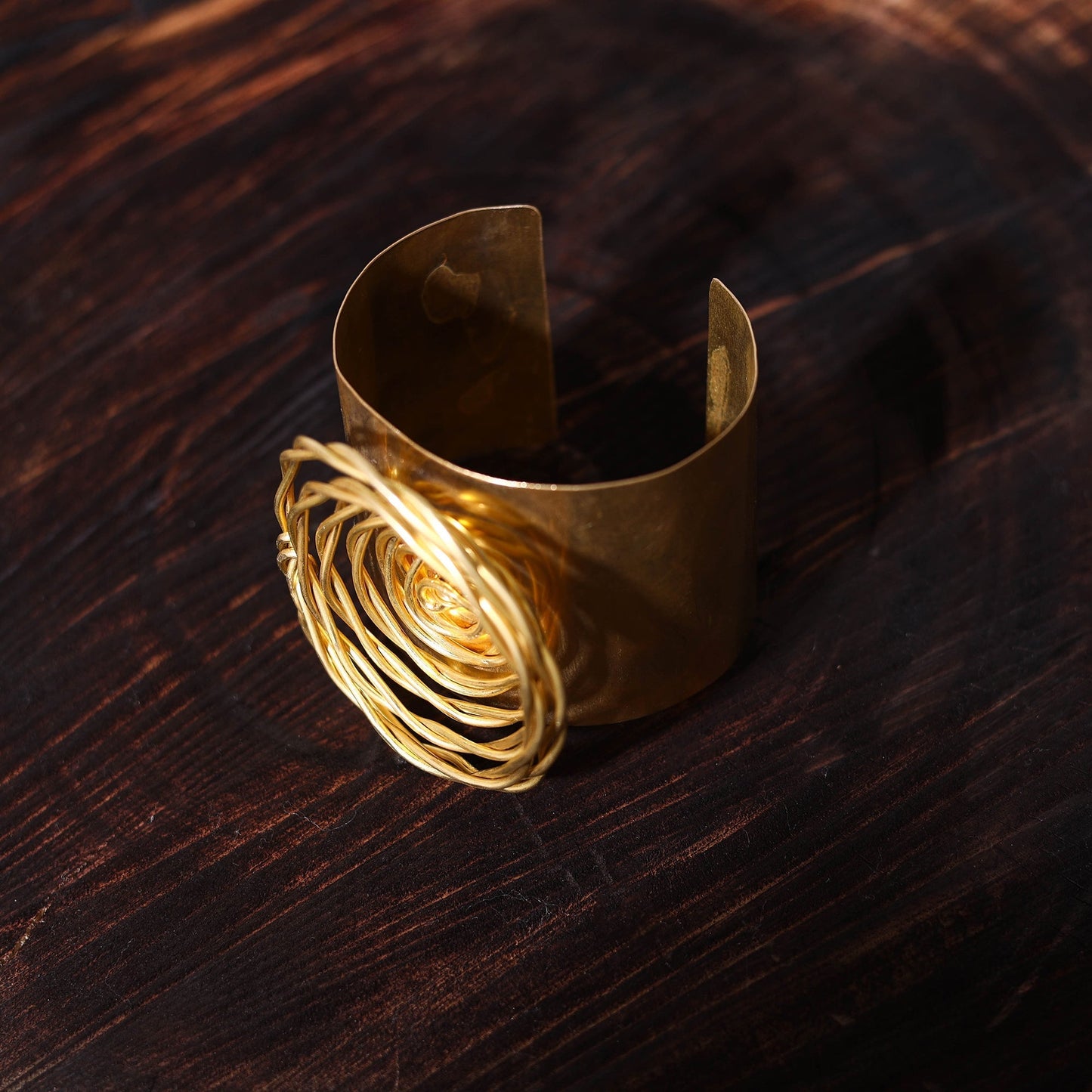 Buy Brass Metal Handcrafted Dokra Bracelet (Adjustable)