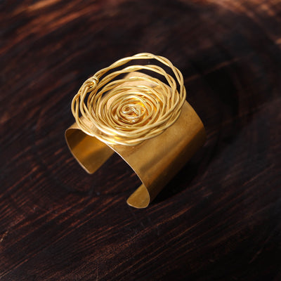 Buy Brass Metal Handcrafted Dokra Bracelet (Adjustable)