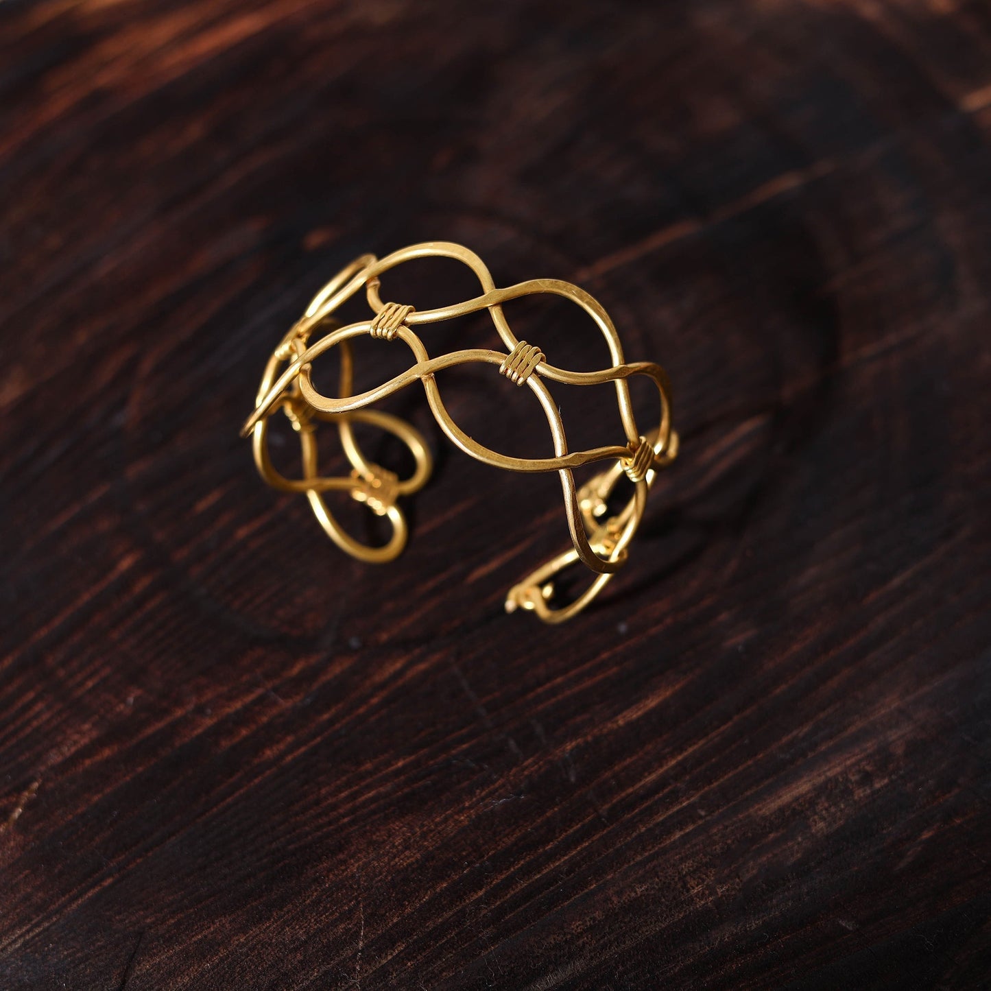 Buy Brass Metal Handcrafted Dokra Bracelet (Adjustable)