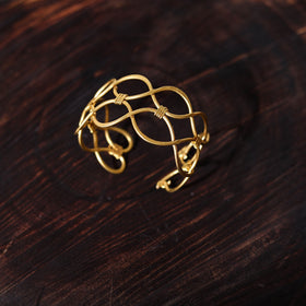 Buy Brass Metal Handcrafted Dokra Bracelet (Adjustable)
