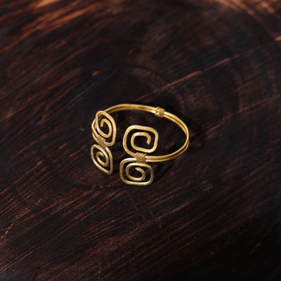 Buy Brass Metal Handcrafted Dokra Bracelet (Adjustable)