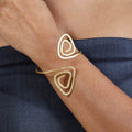 Brass metal handcrafted dokra bracelet by asalkaar