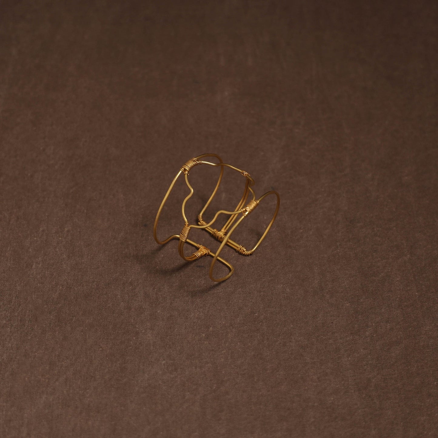 Brass metal handcrafted bracelet (adjustable) 77