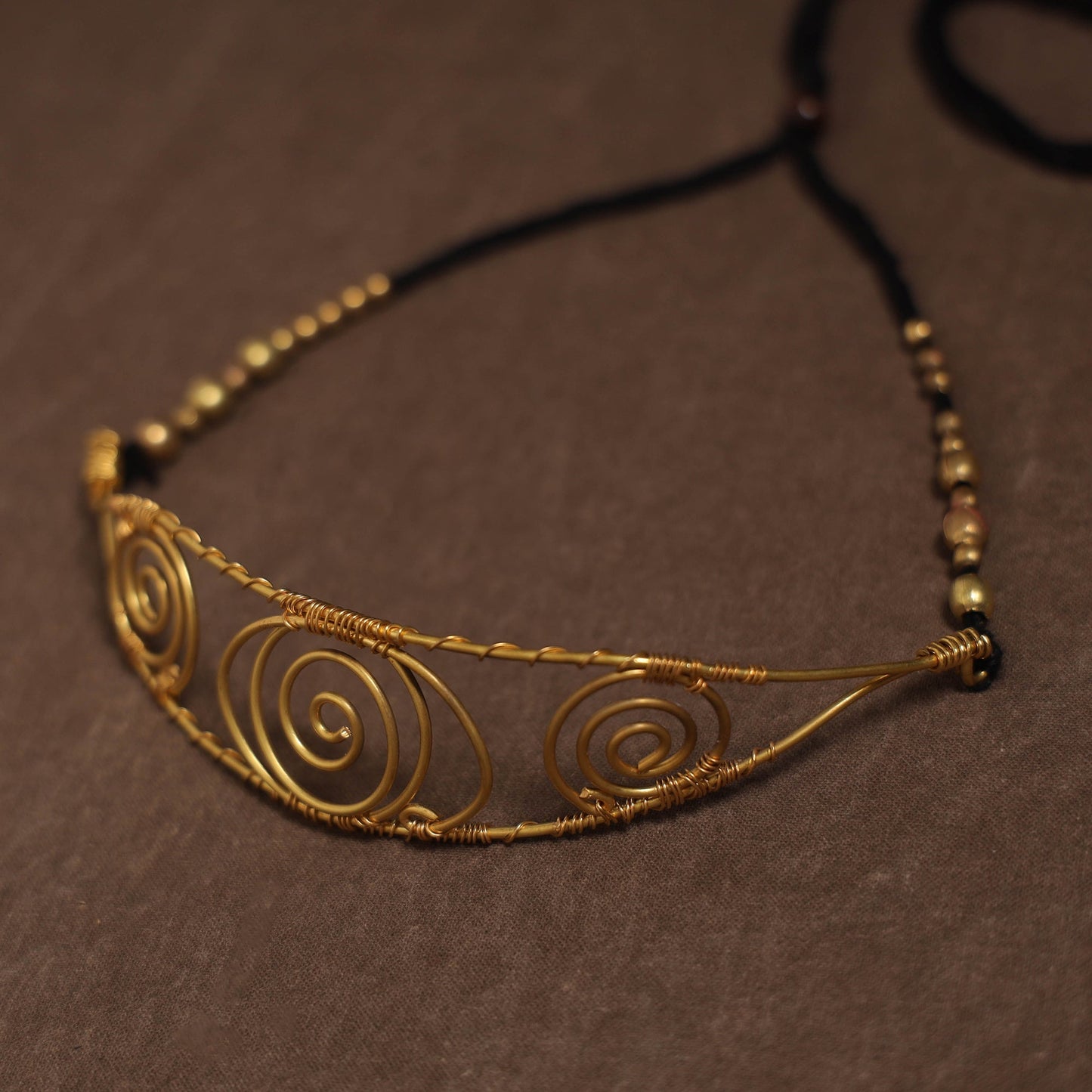 Brass metal handcrafted choker necklace 114