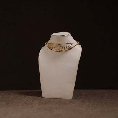 Brass metal handcrafted choker necklace 114