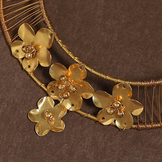 Brass metal handcrafted choker necklace 117