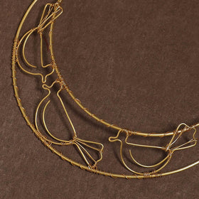 Brass metal handcrafted choker necklace 144