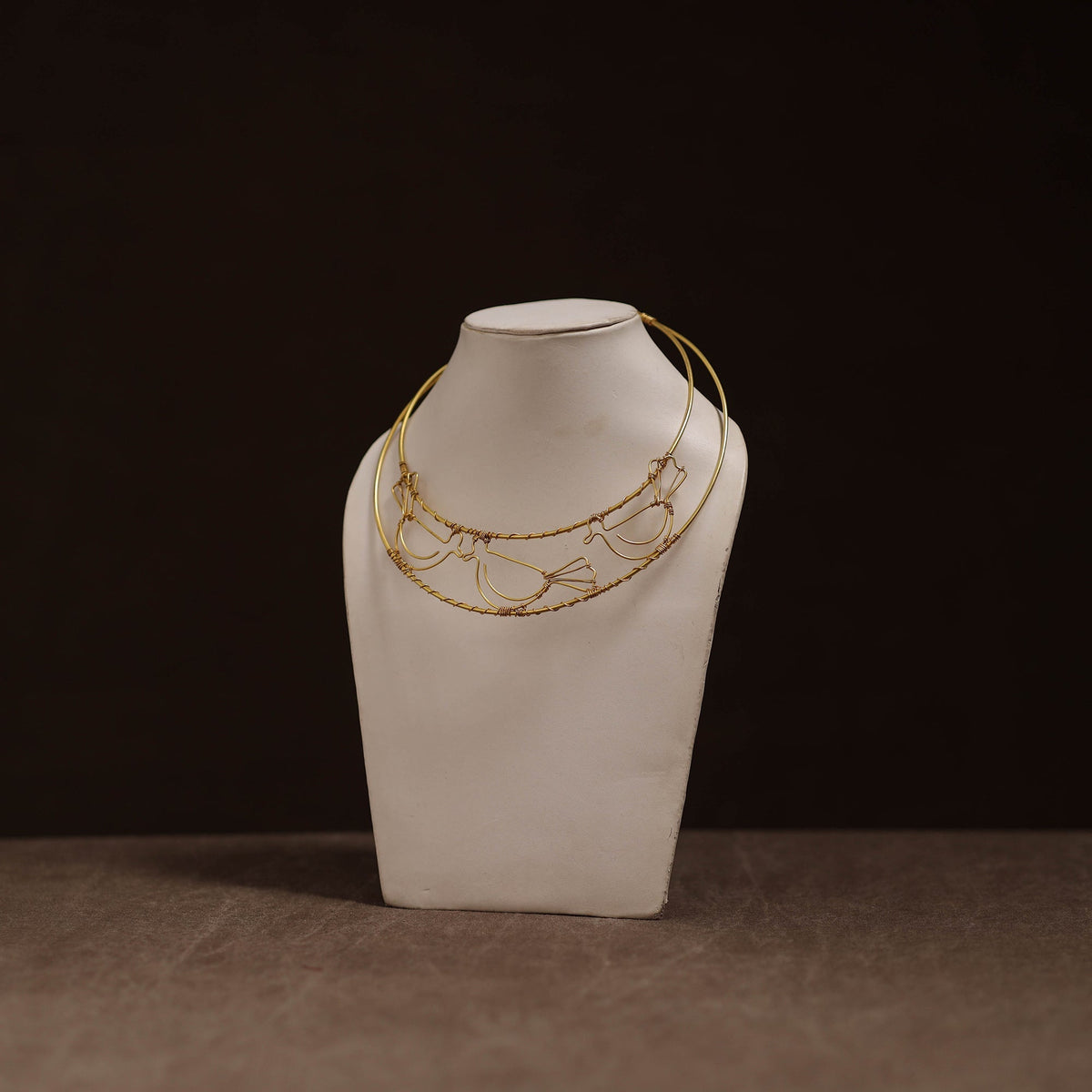 Brass metal handcrafted choker necklace 144