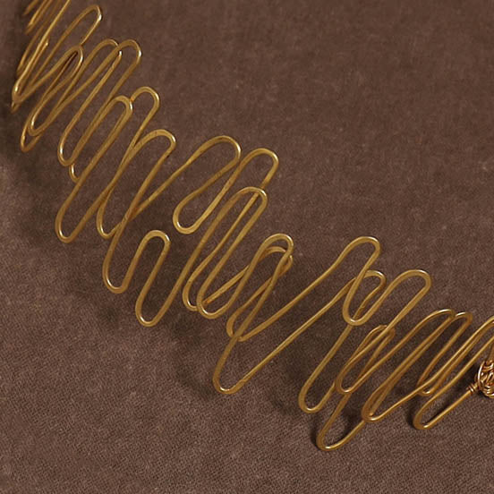 Brass metal handcrafted choker necklace 157