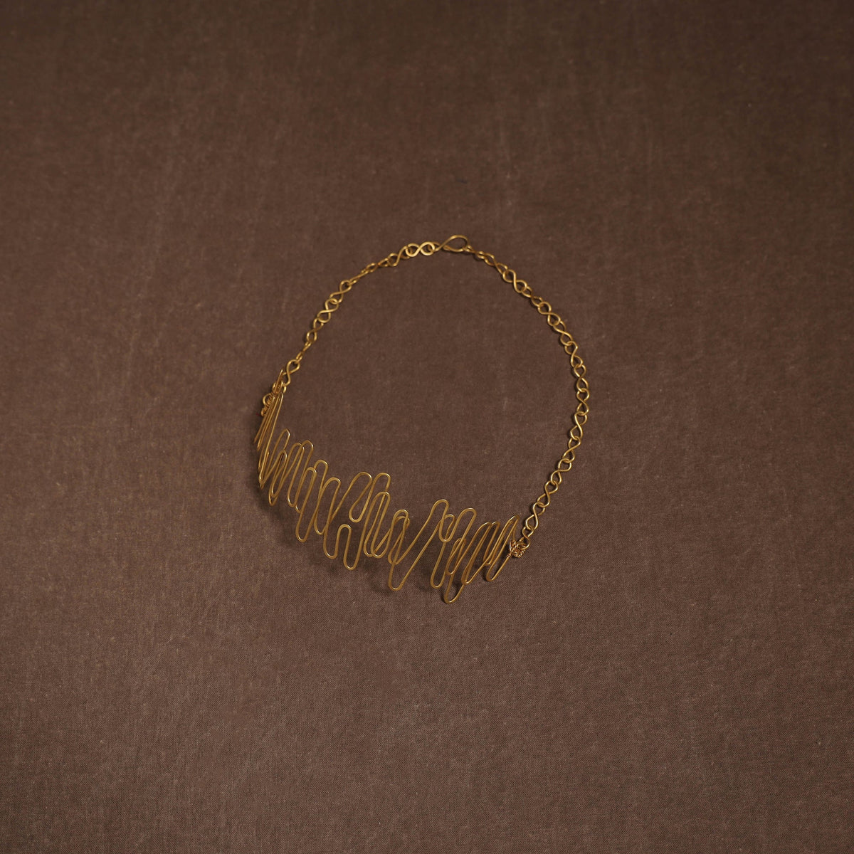 Brass metal handcrafted choker necklace 157